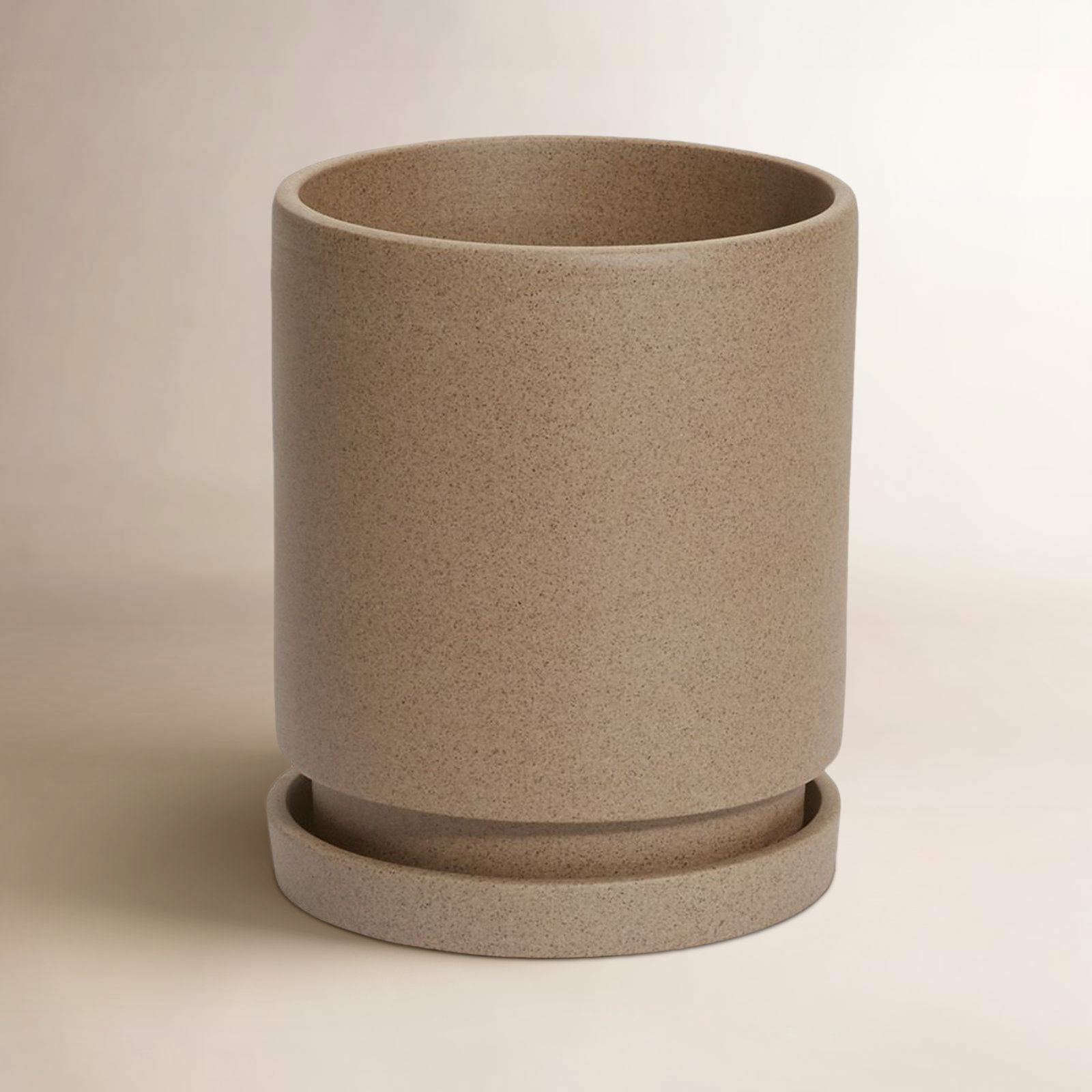 Elle Ceramic Pot Planter, 8" H x 6.5" W x 6.5" D