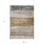 Tapis intérieur lavable abstrait beige et brun 9 'X 12'