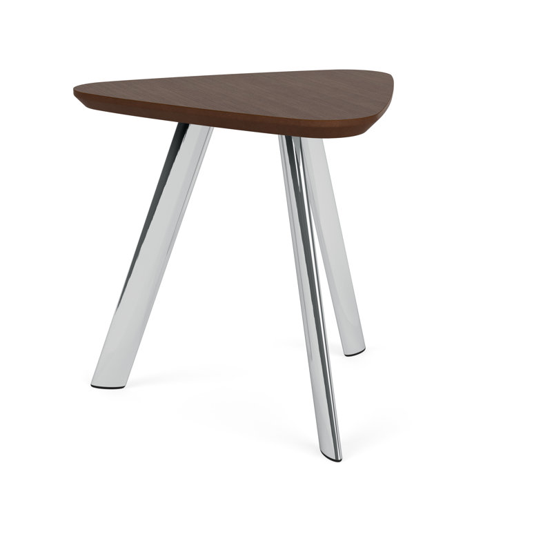 Table de bout Willow Lounge, Chrome, Noyer Riftwood