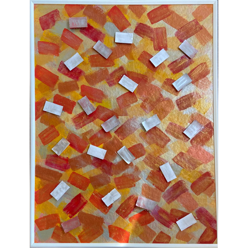 Letters From Above Dimensional Painting by Joyce Creiger