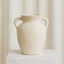 Vase en papier mâché Kenith avec forme Amphora et poignées - Décoration rustique décorative pour la maison-108645623-119437047