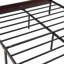 Base de lit en métal avec tête de lit et pied de lit en bois grand lit plateforme très grand support 12 lattes en métal robuste sans sommier-78142248