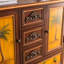 Commodes et commodes rectangulaires en bois massif brun et jaune
