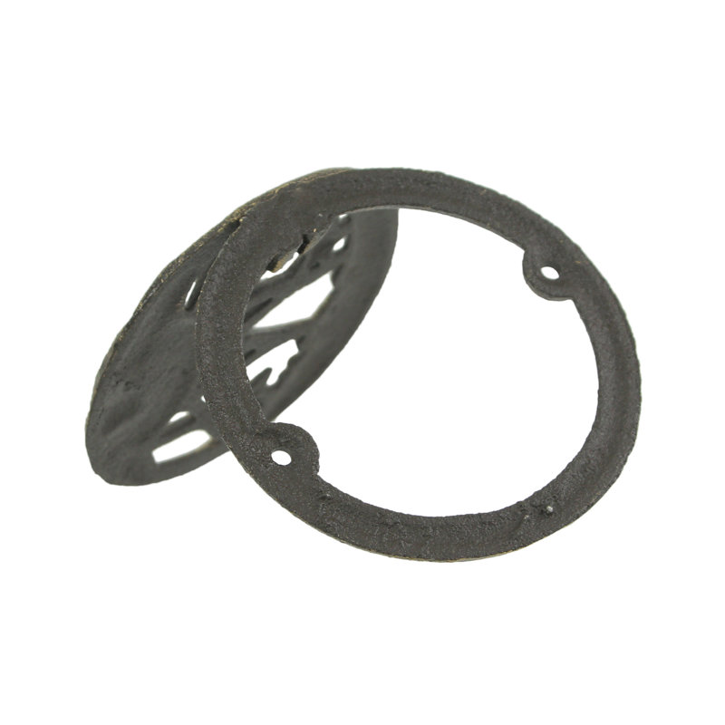 Heurtoir de porte céleste en fonte, bronze, soleil, lune et étoiles - L 4,5 po x l 1 po x H 4,5 po