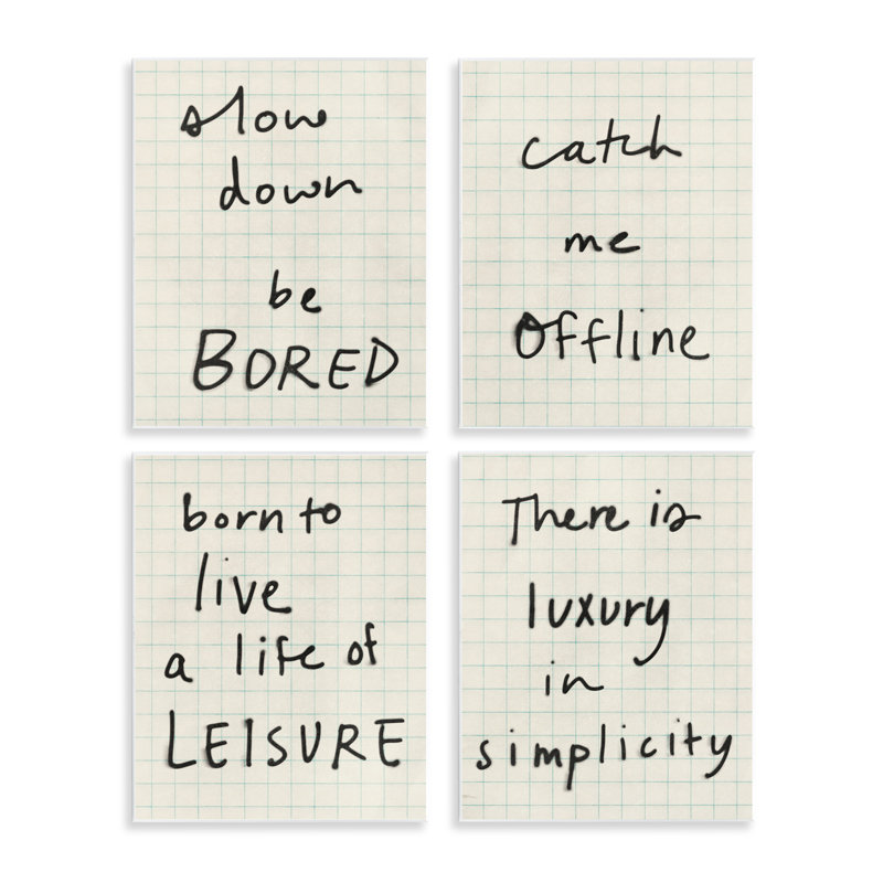 Plaque murale «Bored Scrawl Sayings», design par Victoria Barnes