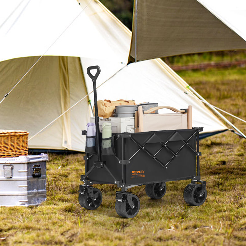Collapsible Folding Heavy Duty Garden Carts, 108cm H x 89cm W x 54cm D