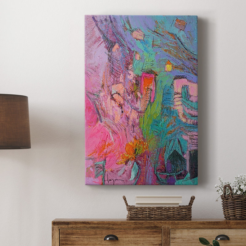 " My Pink House ", 12" H x 8" W x 1" D
