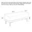 Banc de style nordique en bois massif, cuir et métal pour entrée et chambre-1343894445