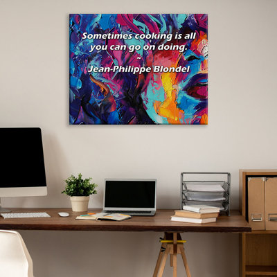 Astoria Grand Gallery Wrapped Canvas By Jean-Philippe Blondel: "Sometimes cooking is all you can go o