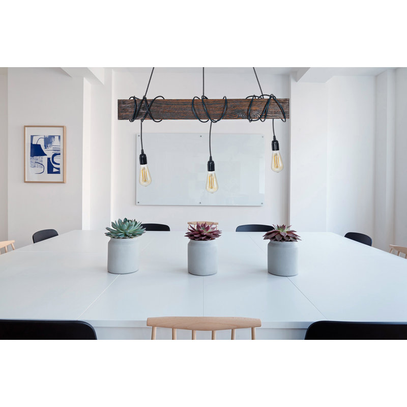 Kerley 3 - Light Kitchen Island Pendant, Rosewood