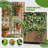 Conall Galvanized Metal Planter Box with Trellis and Wheels-417423739-417423736