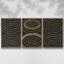 «Link in I» - Ensemble de 3 cadres flottants sur toile-97812181-97812188
