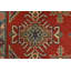 Tapis rouge nouvel âge en laine 9 pi 2 po x 11 pi 9 po Muhdin