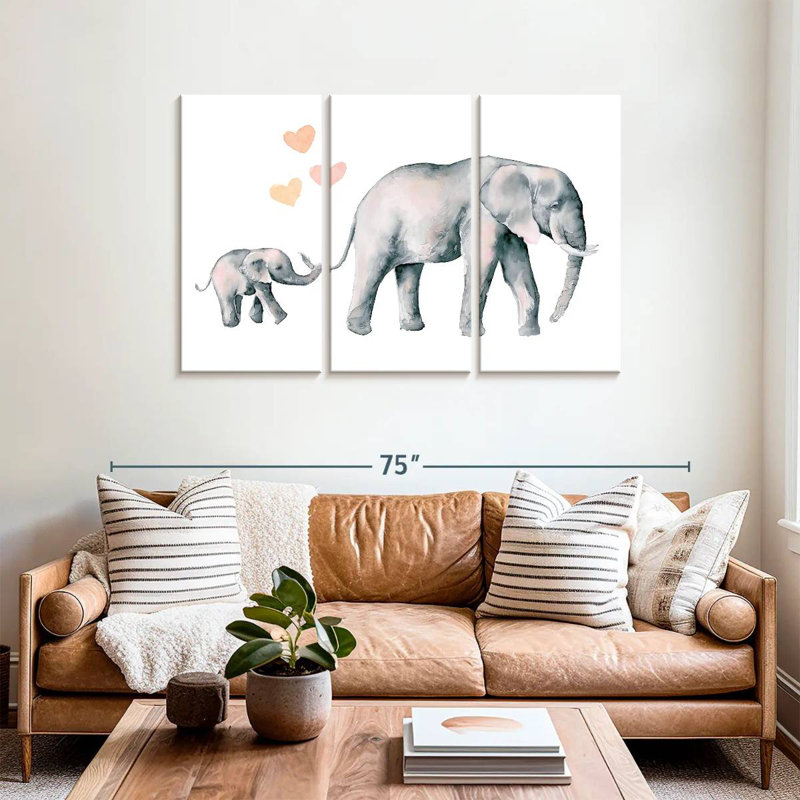 Mon amour d'éléphant, H 36 po x l 57 po