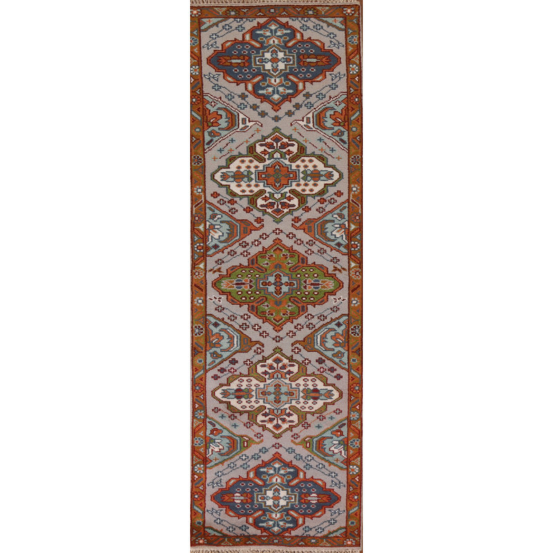 Tapis unique rouge / beige 2 pi 6 po x 10 pi 3 po Legros