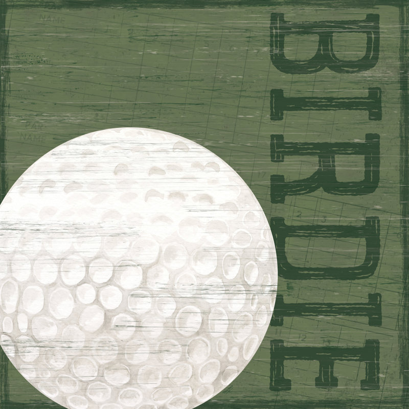 Fahham Golf Days XIII-Birdie sur toile par Tara Reed, H 12 po x l 12 po x P 1,25 po
