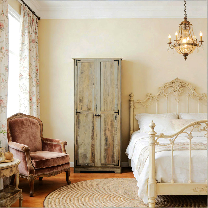 Armoire de rangement autoportante, garde-manger, armoire rustique