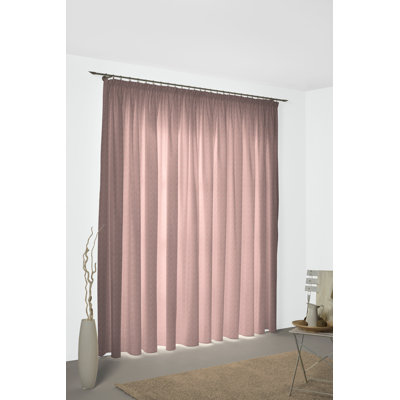 Branton Pencil Pleat Curtain Single Panel, opaque
