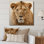 Portrait royal de lion royal I - décoration murale animal lion