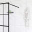Porte de douche 34 po x 72 po avec finition noire
