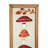 Beaded Mushroom Wood & Textile Wall Décor