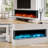 60" 3 Sided Electric Fireplace Insert, in Wall Modern Fire Places Electric Fireplace Heater Recessed for Living Room-1025387812