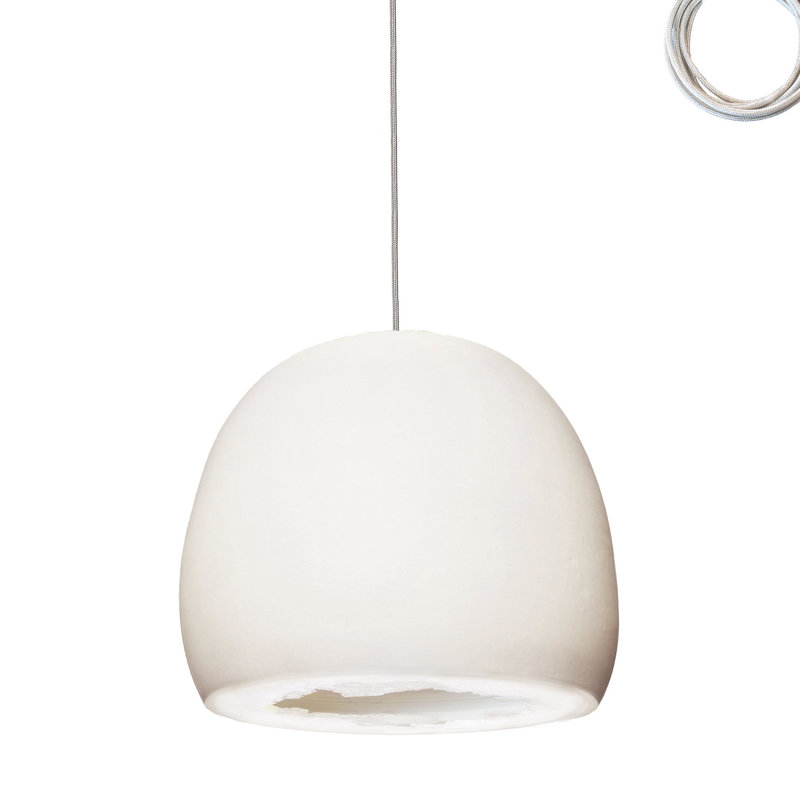 Geode 1 - Light Pendant, Nickel, Matte White