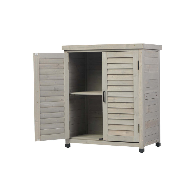 Banc de rempotage avec armoire de rangement, Gris