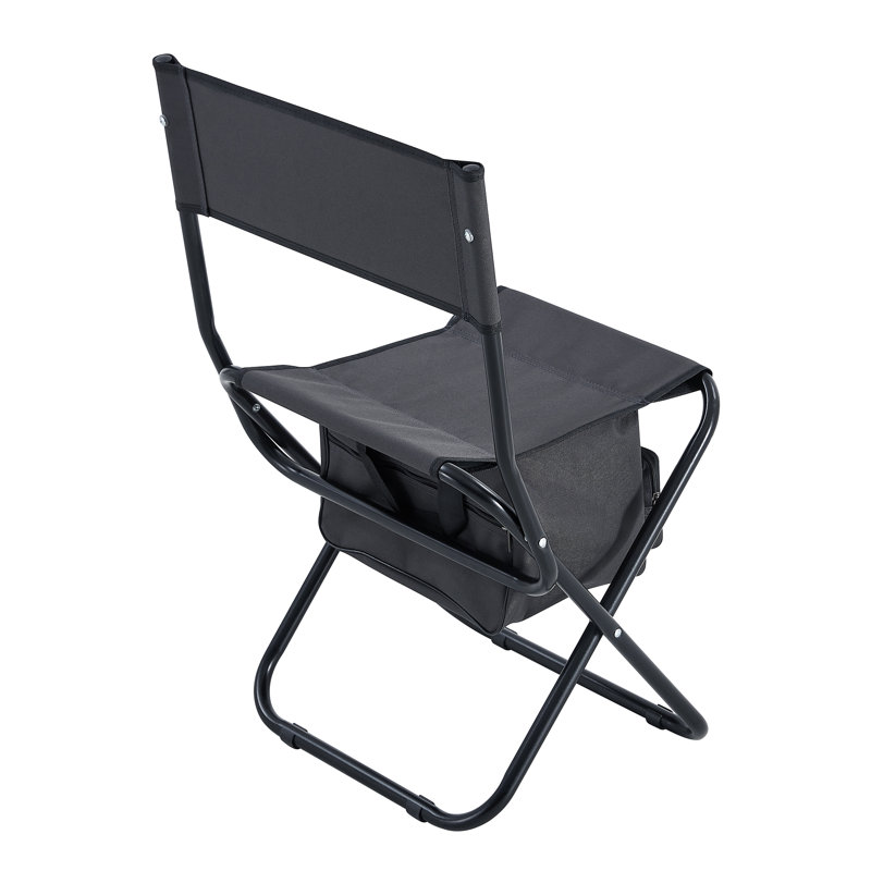 Ensemble de 2 chaises pliantes Inbox Zero Howzell, gris
