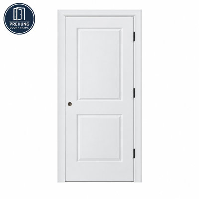 2-Panel Molded Prehung Interior Door with Jambs and Hinges