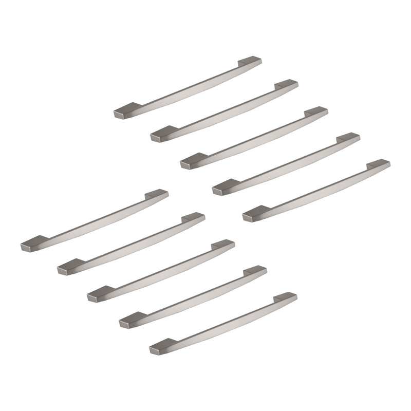 Ensemble de 5 poignées de barre centrale Brody, Nickel satiné