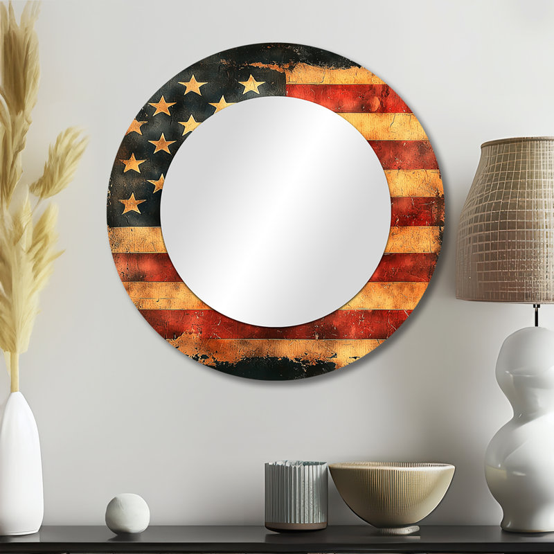 The Great Depression - miroir mural décoratif USA - imprimé sur métal, 23 po x 23 po