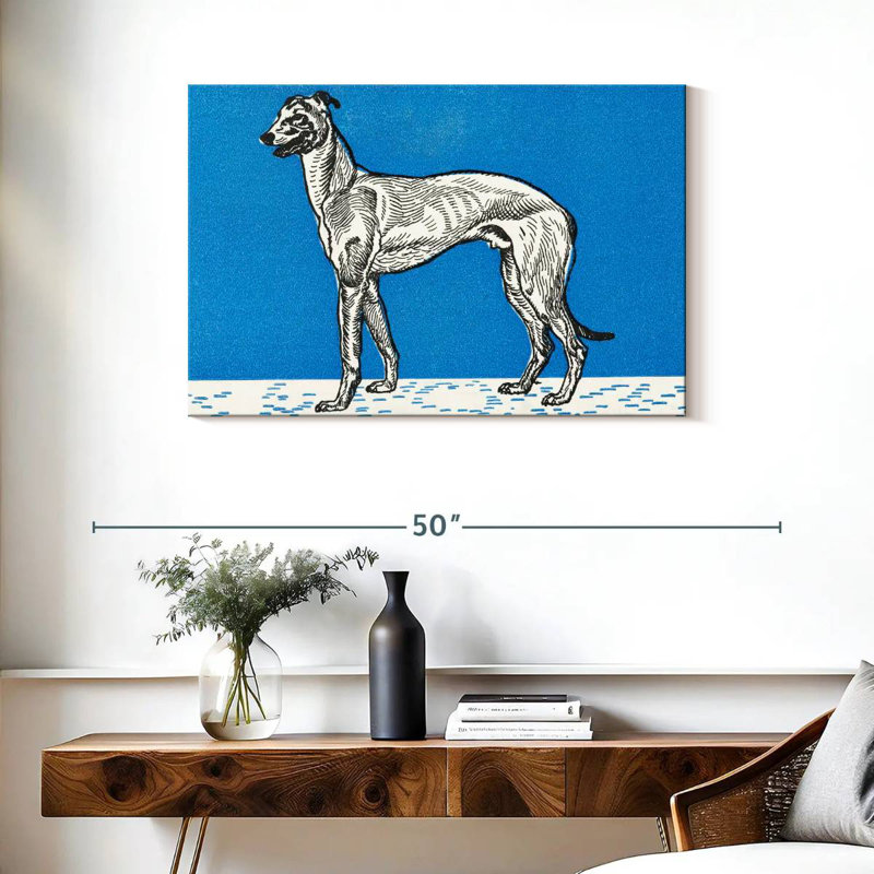 Brampt Greyhound III, 24" H x 36" W