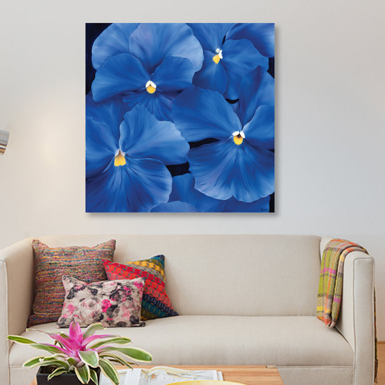 «Colorful Floral III», impression sur toile, H 12 po x l 12 po x P 1,5 po, Toile tendue, Pas de tapis
