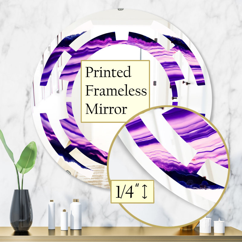 Miroir mural Geode, 31,5 po x 31,5 po
