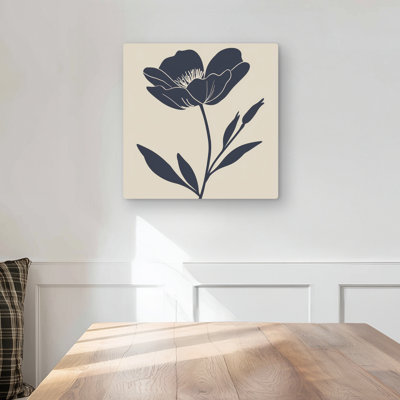 The Flower - White Metal Print for Elegant Home Decor