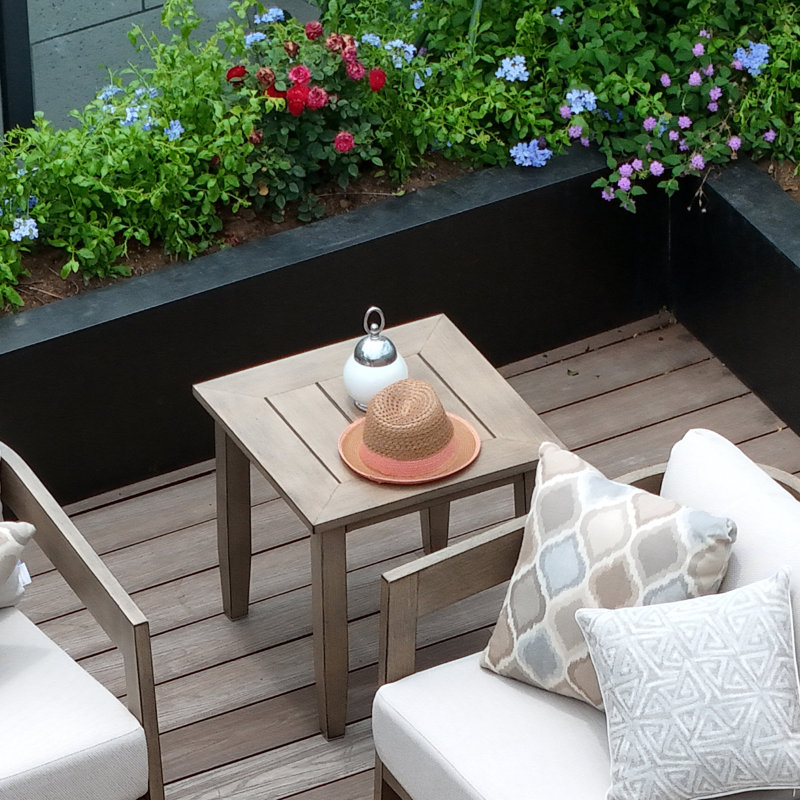 Harmonti Patio 3-Piece Aluminum Swivel Conversation Set With Cushions And Side Table