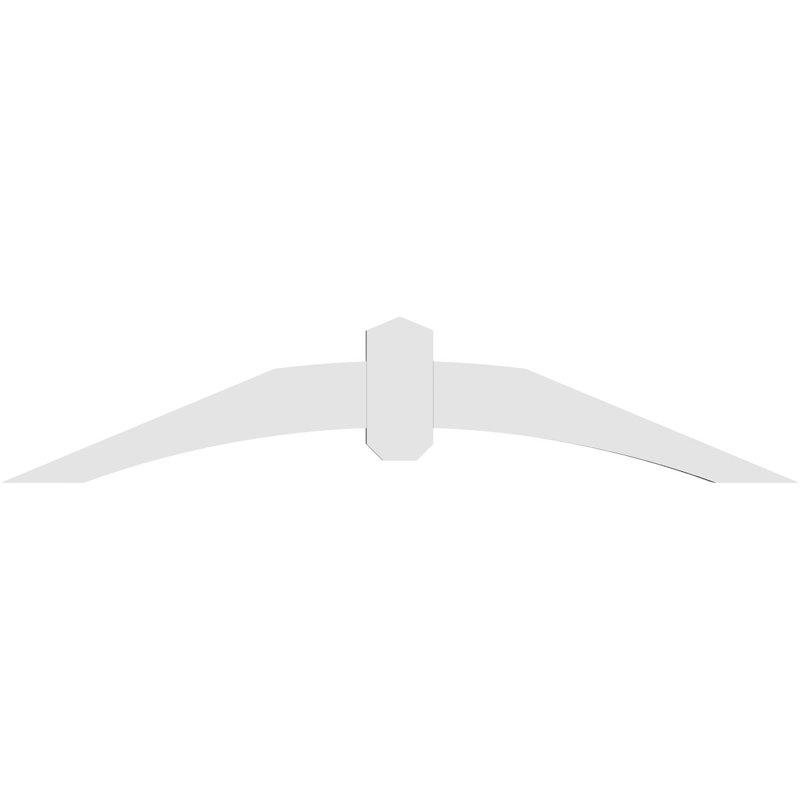Support pour pignon en PVC Archdale, H 10 po x l 48 po (pas: 5/12), P 2 po x F 4 po