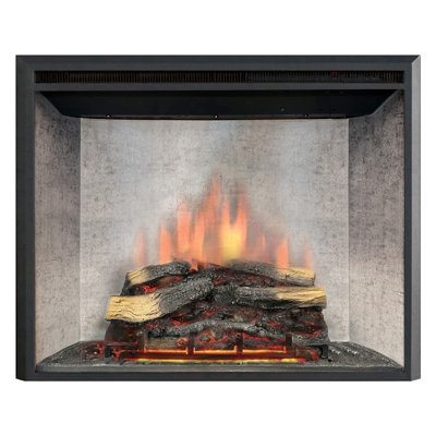 Black Electric Fireplace with 5000 BTU