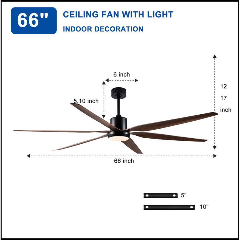 Ventilateurs de plafond extérieurs avec lumières et télécommande