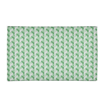 Tapis de zone verte monochrome skyscrapers