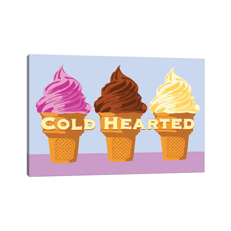 Cold Hearted by Jaymie Metz - Wrapped Canvas Print, 20.32 cm H x 30.48 cm W