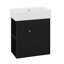 Meuble-lavabo flottant de 22 po avec lavabo, meuble-lavabo mural avec lavabo en céramique, rangement à gauche-2065724165