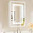 Kassady Recessed & Surface LED Lighted Bathroom Medicine Cabinet, 3-Color, 2 Outlets, Defog Mirror-23864978-31061371