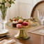 Plateau décoratif sur piédestal orné de style lys calla