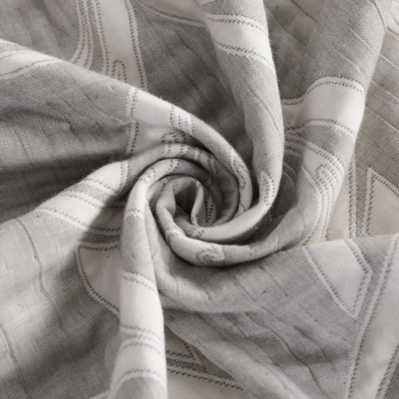  Couverture en mousseline de coton naturel, l 88 po x L 92 po