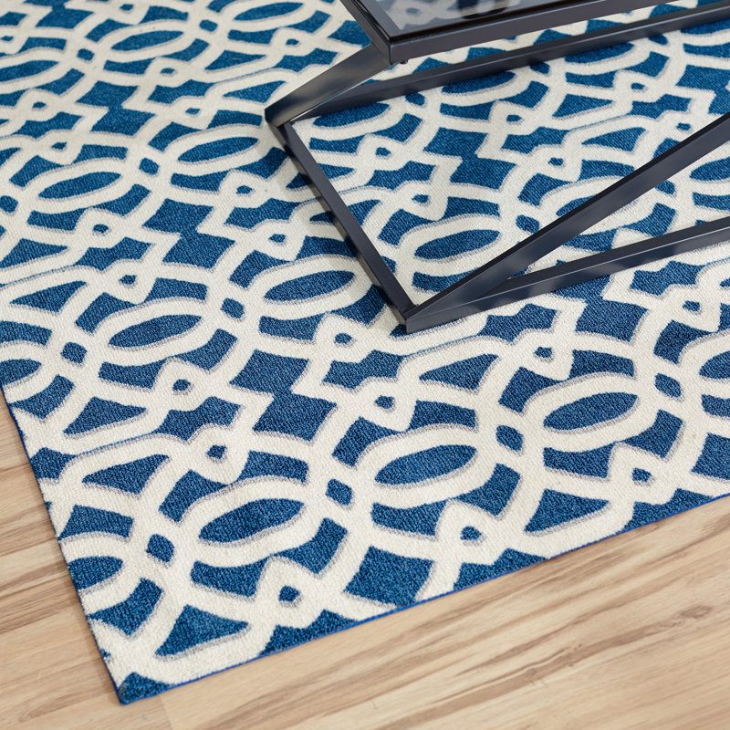 Derose Geometric Indoor Rug, Rectangle 4' x 6'