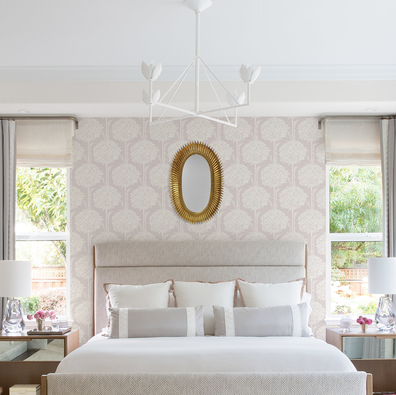 Erelina Floral Wallpaper, Lavender