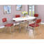 Table contemporaine blanche et ovale - Convient à un décor moderne et rehausse le confort