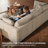 99" Leather Upholstered Sectional Sofa with Hidden Storage-387696368-387696360